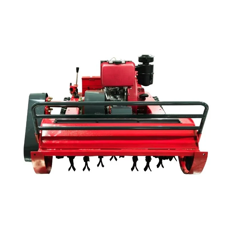 for .CE Certificate 800mm Diesel Engine All Terrain Agriculture Rubber Remote Control Robot Flail Lawn Mower