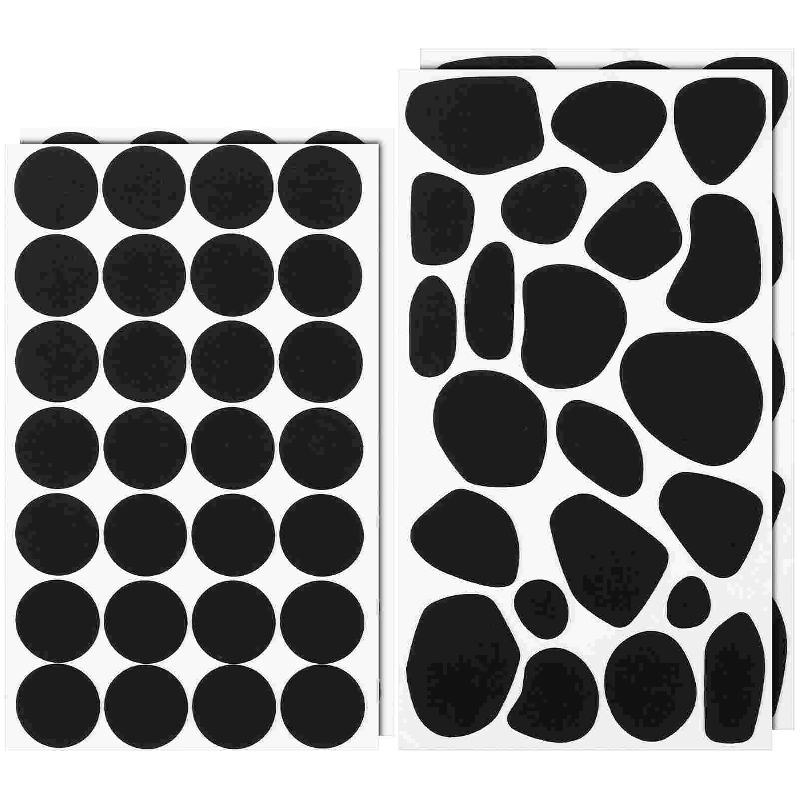 

10 Sheets Felt Stickers Flannel Adhesive Spots Dalmatian For Clothes Sticky Dots Fabric Circle Pads DIY