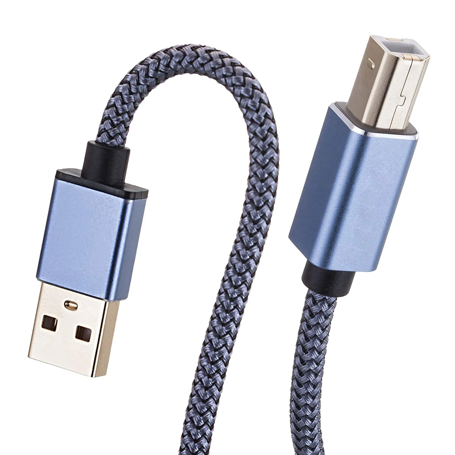 3m 5m 6m 8m USB طابعة الحبل 2.0 نوع وذكر إلى B الذكور كابل ماسحة الحبل عالية السرعة متوافقة مع HP ، كانون ، ديل ، إبسون ، أكثر