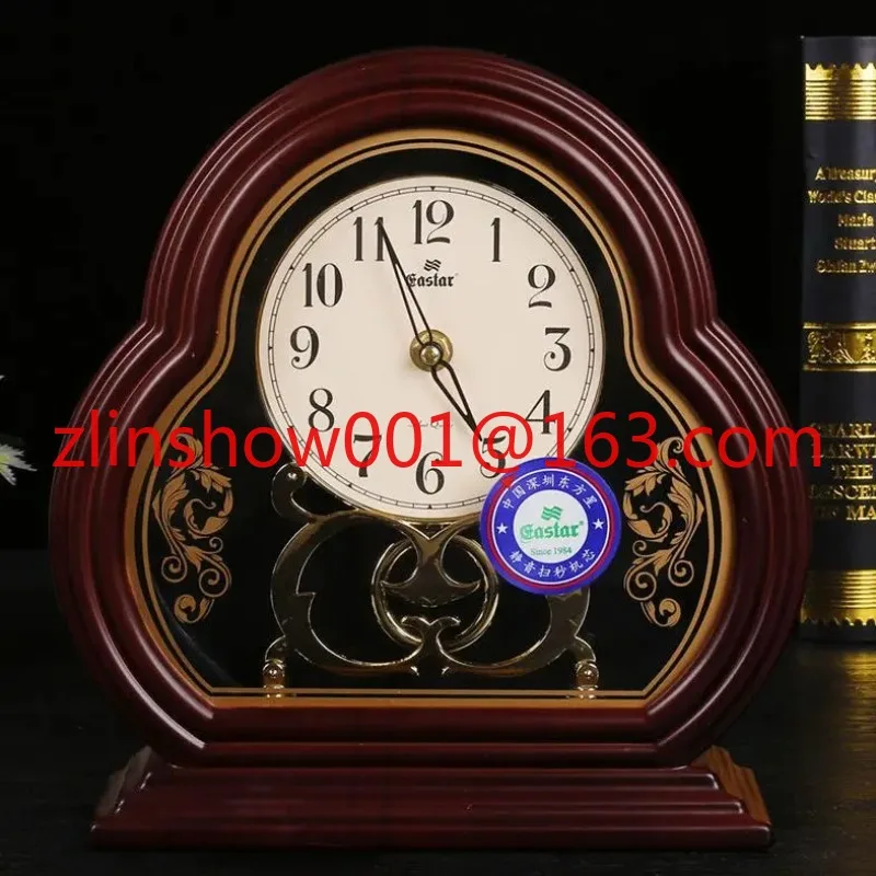 

Modern American Home Furnishings Clocks and Watches European Silent Bedside Rotating Chinese Desk Clock
