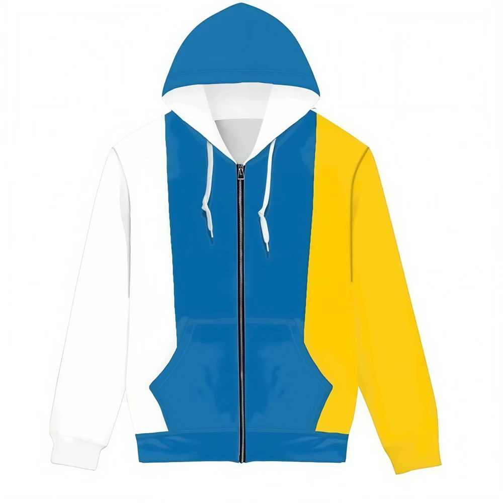 Spain Canary Islands Custom Made Name Number Zipper Hoodie Nation Flag Es Spanish Country College Print Photo Logo Text Clothes