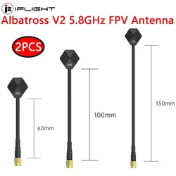 2 sztuk iFlight Albatross V2 5.8GHz LHCP RPSMA RHCP SMA antena FPV 60mm 100mm dla FPV części do dronów RC