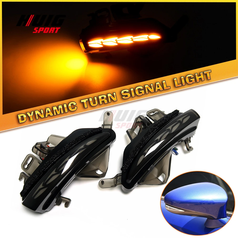 

2x LED Dynamic Turn Signal Light Side Mirror Indicator Sequential Blinker Lamp For Lexus IS XE30 GS L10 ES XV60 CT RC F Sport