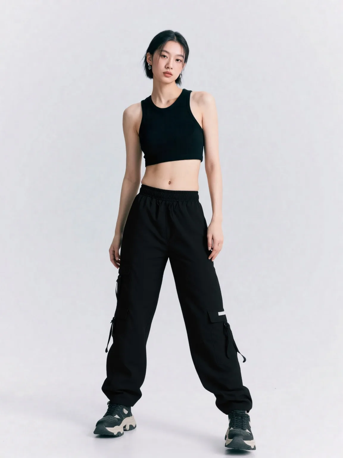 ABCDE Fitness baile correr Casual suelto hombres y mujeres pantalones de secado rápido pantalones cargo inferior 0687