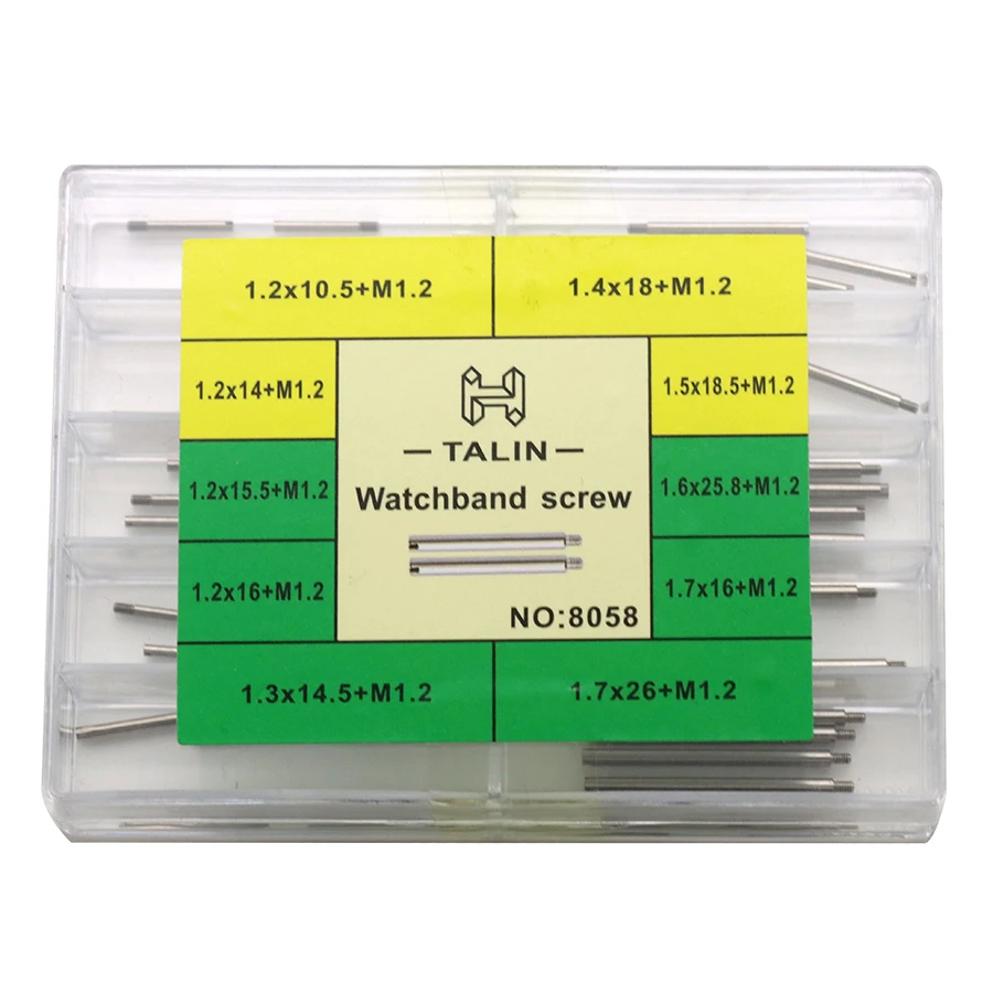 Watch Accessories Stainless Steel Submariner Water Ghost Series Watch Rod 8058 Boxed Flat Head Screw Rod Ear Rod