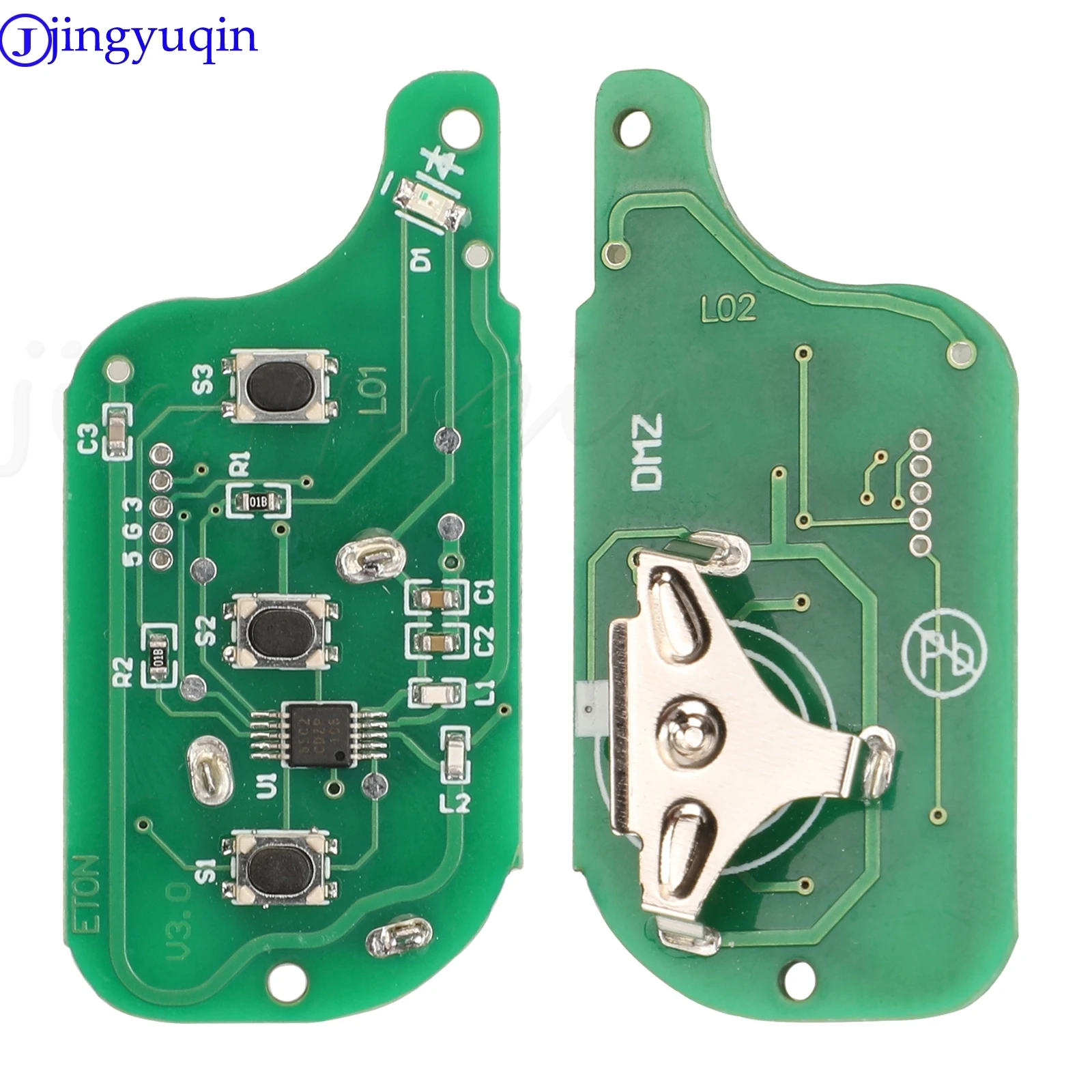 Jingyuqin 3 Buttons Flip Remote Key Fob 434Mhz ID48 Chip Aftermarket For Great Wall Haval Hover H3 H5