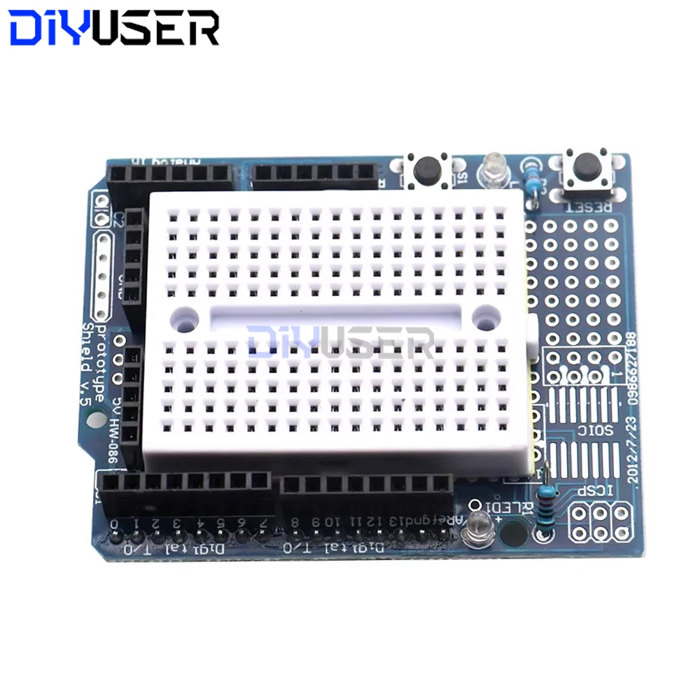 مجموعة لوحة توسيع Arduino UNO Proto Shield مع لوحة تجارب صغيرة SYB-170 لمكونات النموذج الأولي للإلكترونيات DIY