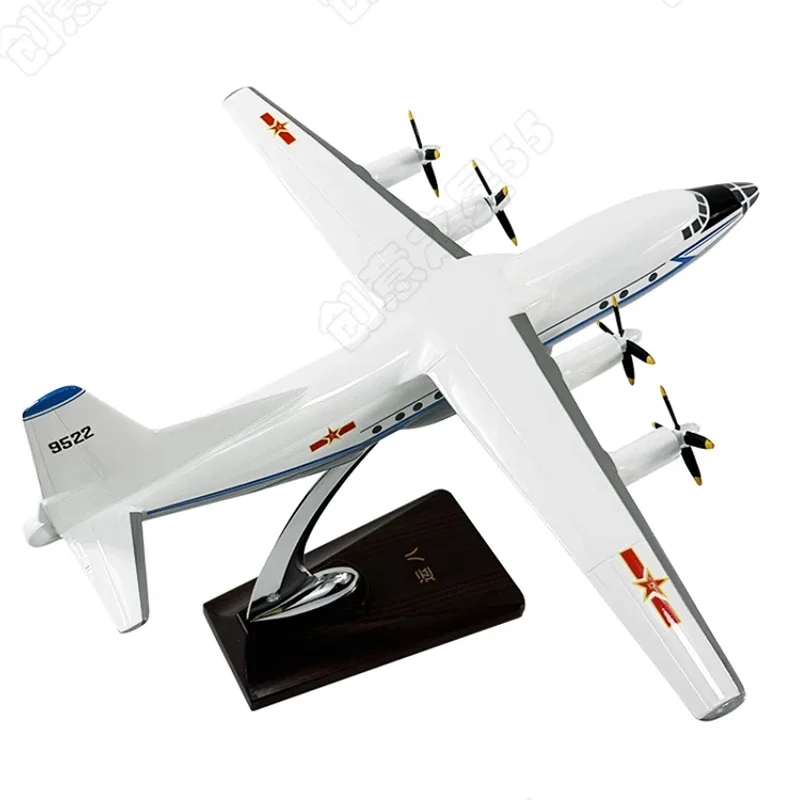 1:100 Scale Transporter Y-8 Resin Finished Aircraft Simulation Model Toy Static Decoration Souvenir Gifts For Adult Boy