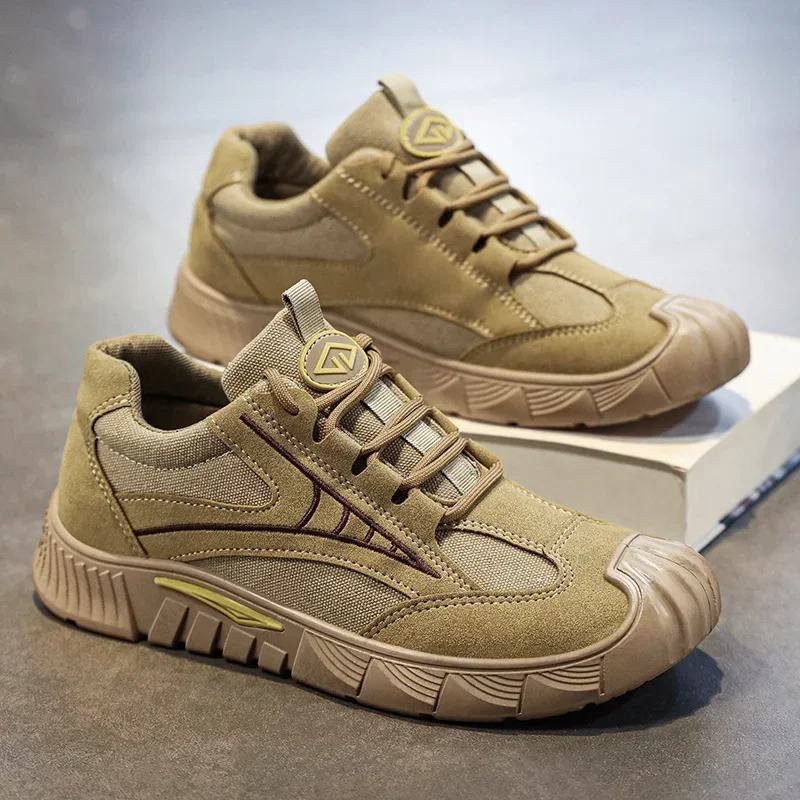 

Мужская обувь со стальным носком, легкая рабочая обувь, удобные мужские рабочие ботинки, неразрушимая защитная обувь для мужчин, промышленная обувь