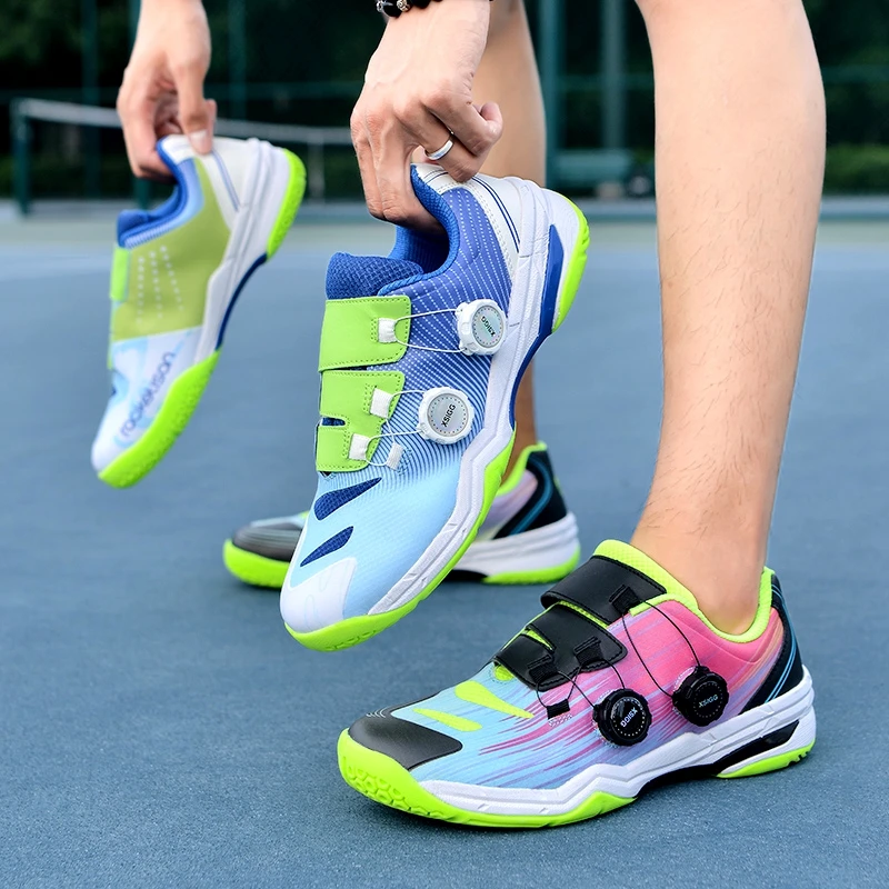 Soft  Convenient Buttons Sports Professional Badminton Tennis Volleyball Lightweight Sneakers Running Jogging Training Shoes