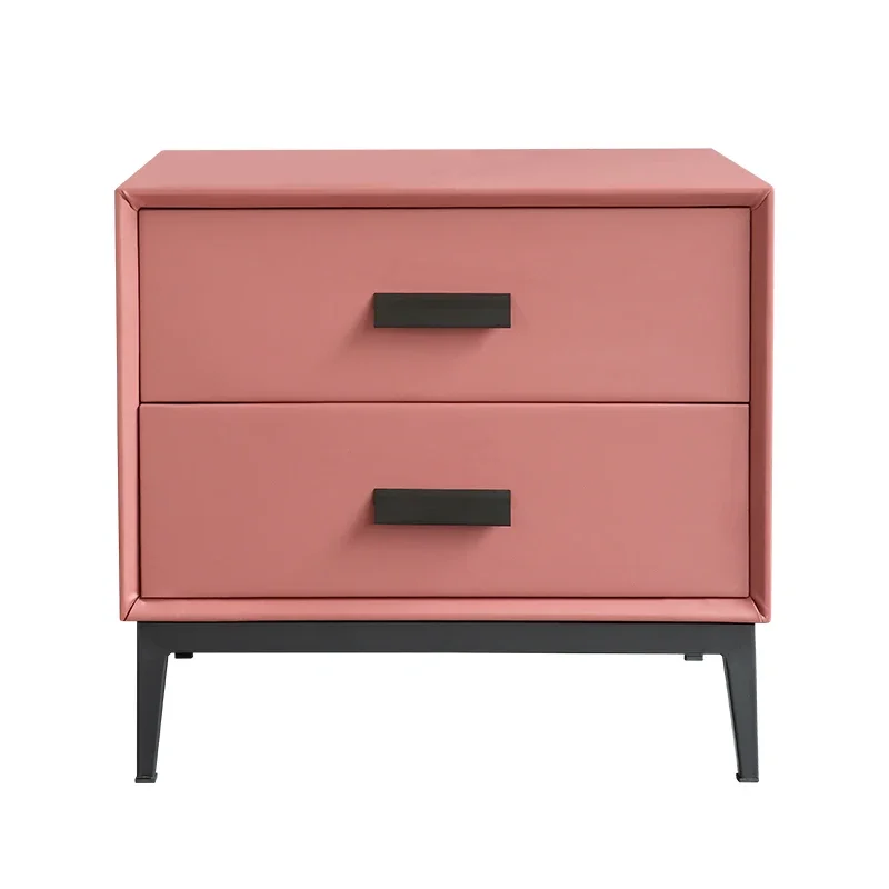 

bedroom bedside table, white creative small light luxury bedside storage cabinet, Nordic solid wood bedside cabinet