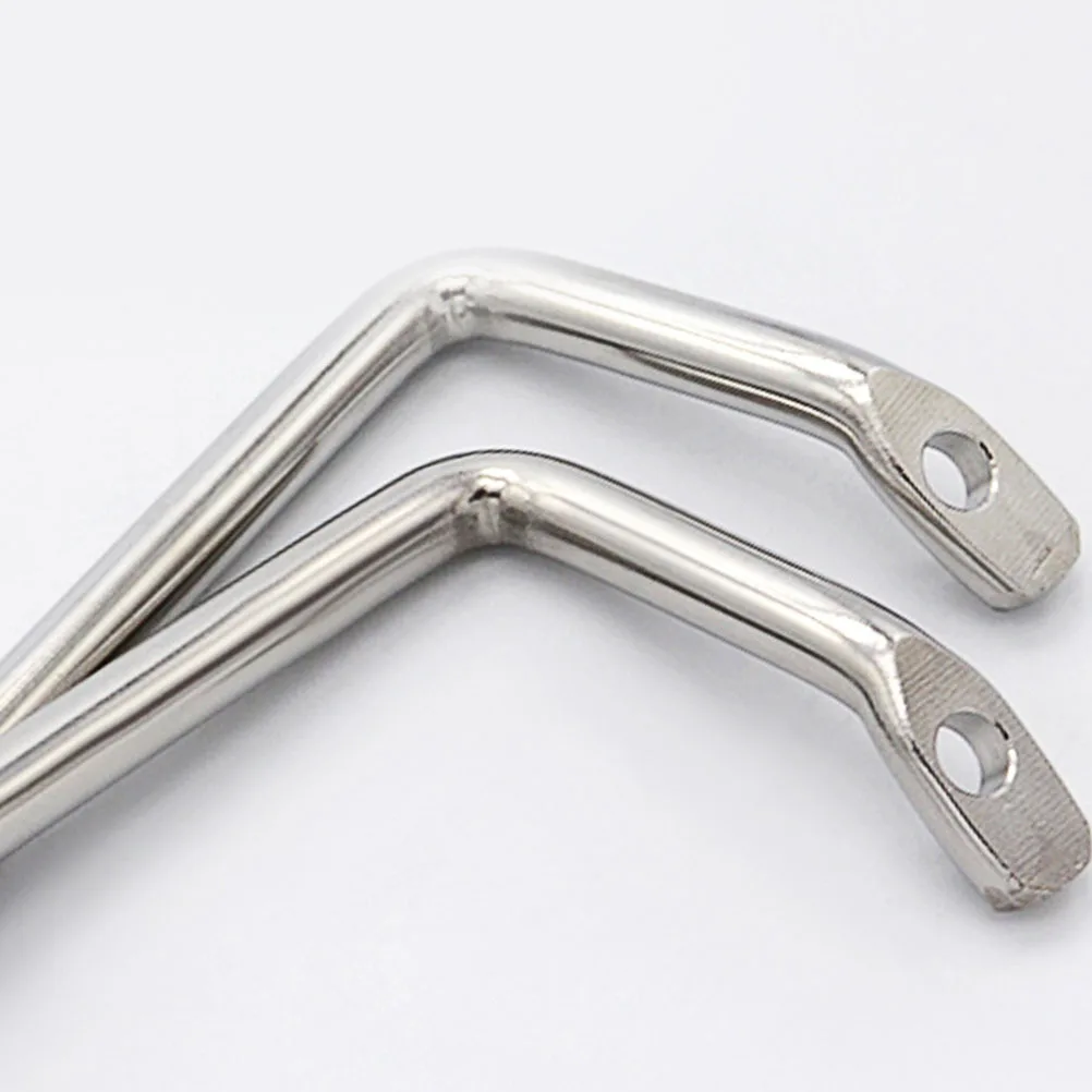 

1Pcs Stainless Steel Industrial Box Pull Handle Silver Durable Sturdy Equipment Cabinet Sliding Door Handle Smooth No Burr