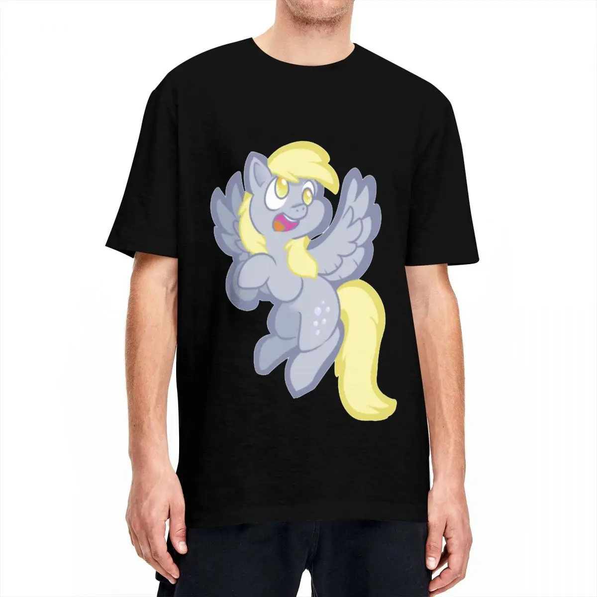 Casual Cute Ponies Derpy Derp Tshirts For Men Women Cotton Short Sleeve Crewneck Summer Tops