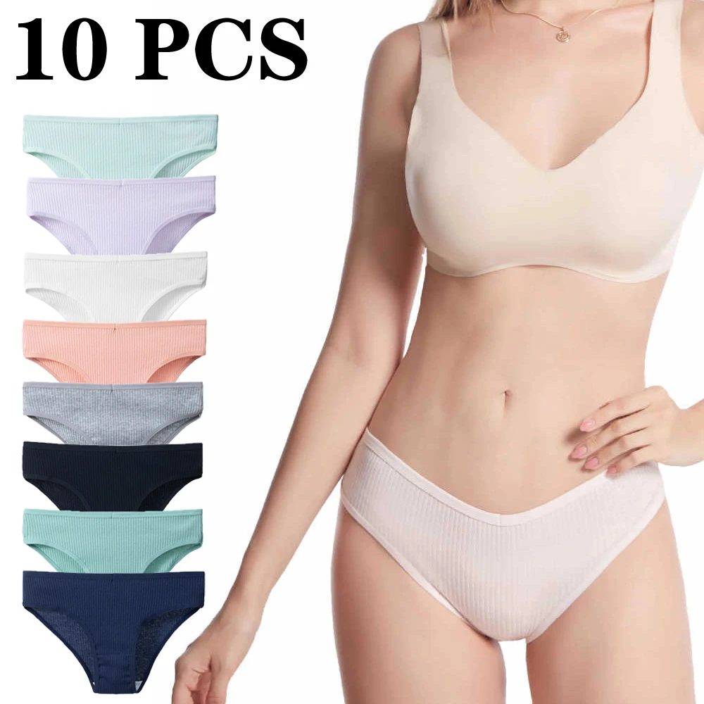 

10PCS/Set Women's Panties Sexy Breathable Underwear Comfortable Lingerie Cotton Calcinhas Feminina Comfort Breathable Underpant