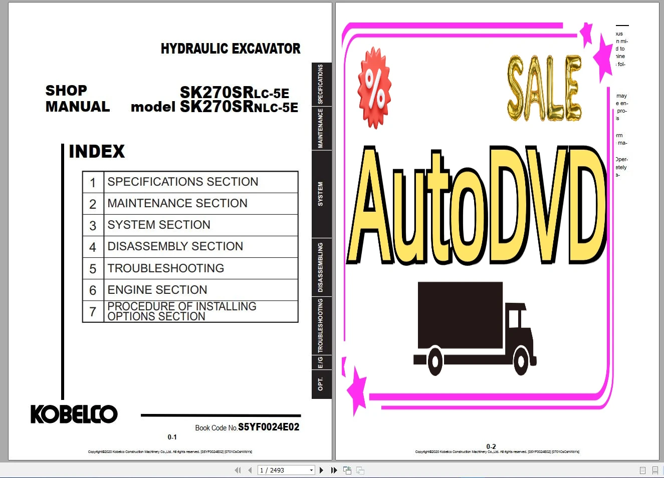 

AutoDVD Kobelco 6,17 ГБ PDF DVD4 Обновленное руководство по обслуживанию тяжелых машин 2021. Руководство по магазине.