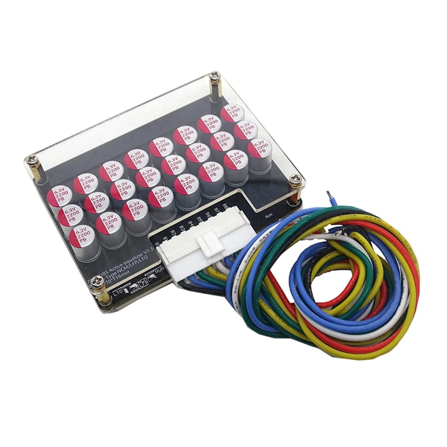 AD41-موازن المجموعة الكاملة 8S 5A نشط ليثيوم ليبو Lifepo4 بطارية التعادل نقل الطاقة مكثف BMS المجلس مع