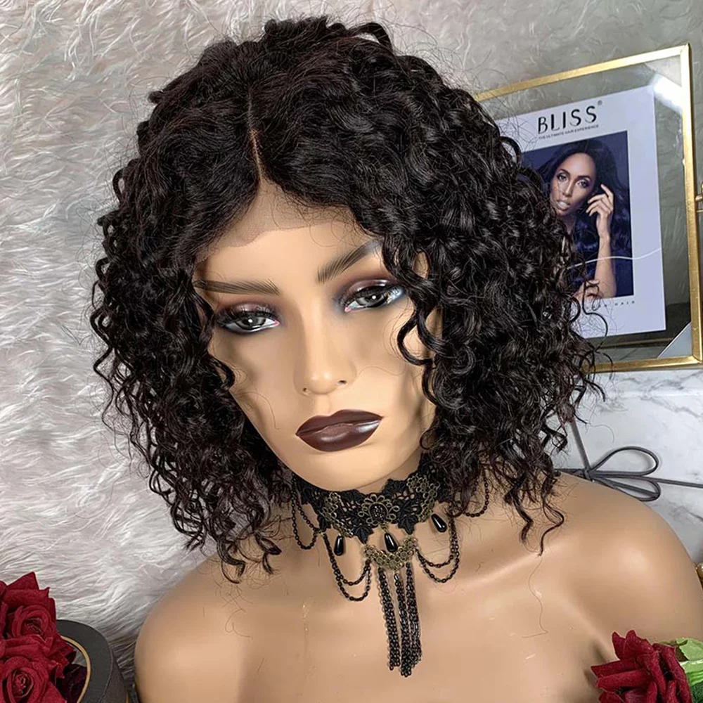 

Body Wave Bob Wig Brazilian Body Wave Lace Front Wigs for Black Women Human Hair Natural Color Mongolian Curl Bob Human Hair Wig