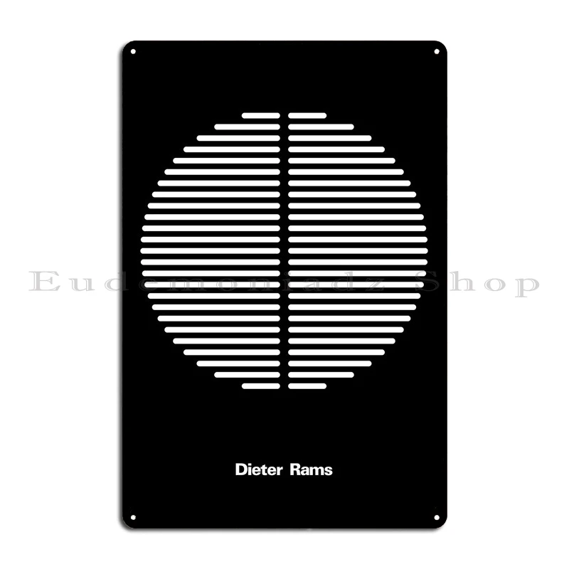 Dieter Rams Metal Plaque Poster Retro Design Plaques Wall Plaque Living Room Tin Sign Poster