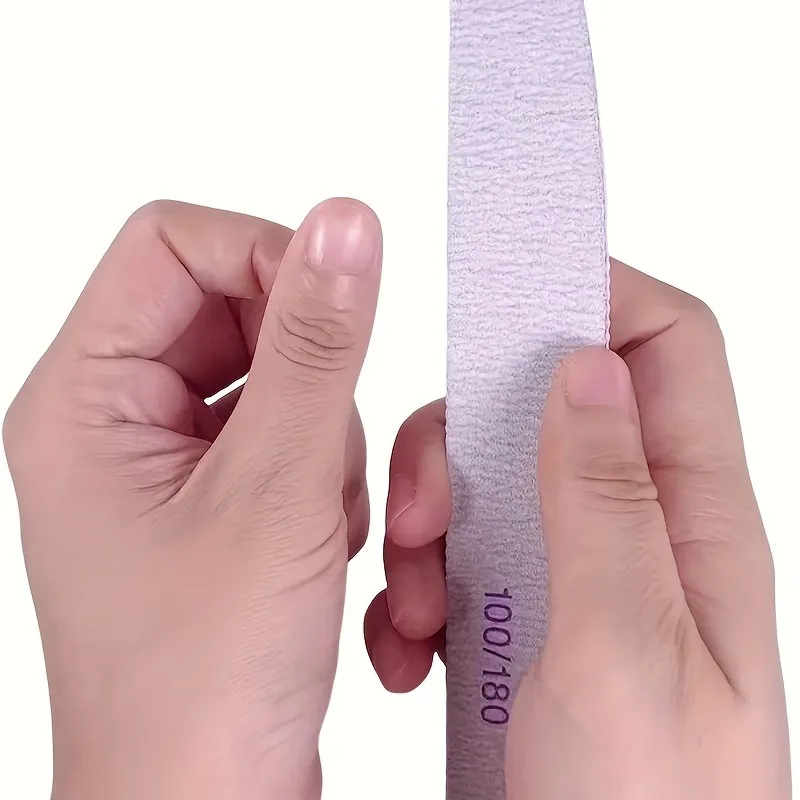 25-teiliges Halbmondförmiges Nagelfeilen- und Puffer-Set, formaldehydfreie Maniküre-Werkzeuge zum Formen und Glätten von Nägeln