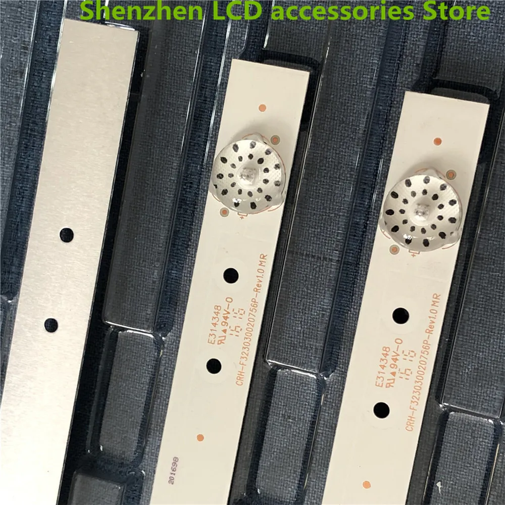 TV LCD LED pour machine universelle 32 pouces, rétroéclairage LED, 7 lampes 6V, long 59cm, nouveau substrat en aluminium, 100%