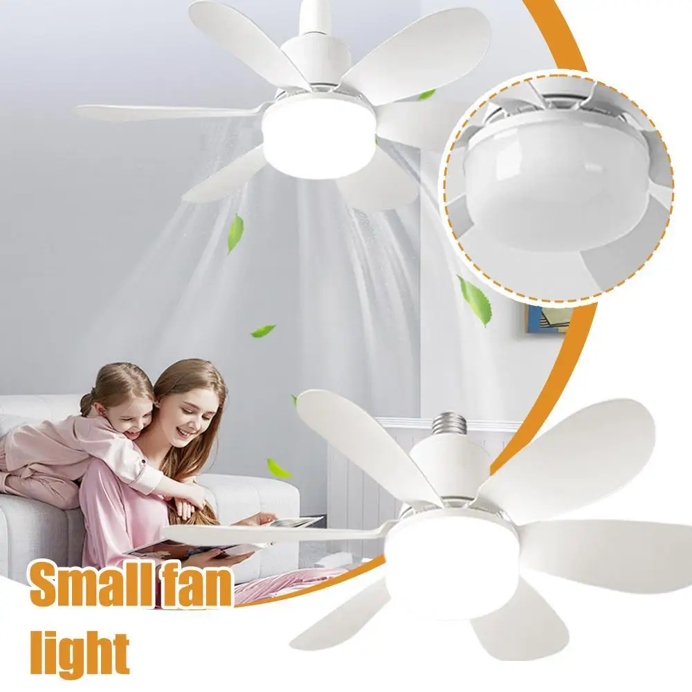 

E27 Base Домашний светодиодный потолочный вентилятор с беспроводным дистанционным управлением, умный вентилятор 40 см, потолочный вентилятор для комнаты, офиса, кабинета, кухни, 30 Вт