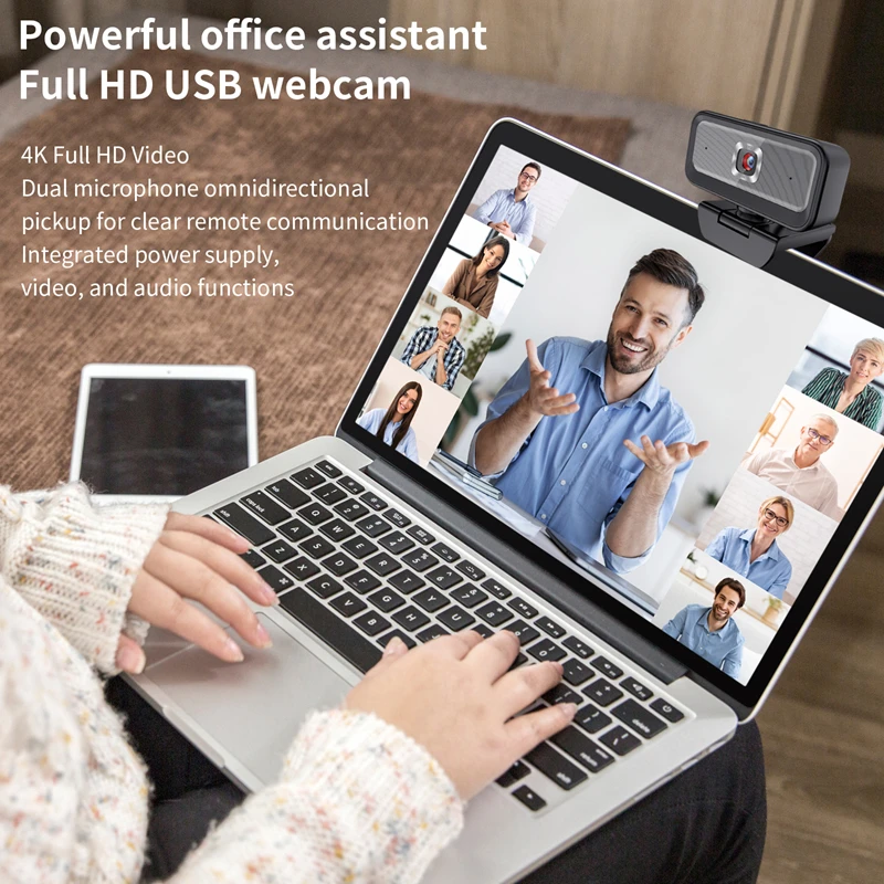 

Webcam 2K Full HD 4K Web Camera Autofocus With Microphone USB Web Cam For PC Computer Mac Laptop Desktop YouTube Webcamera