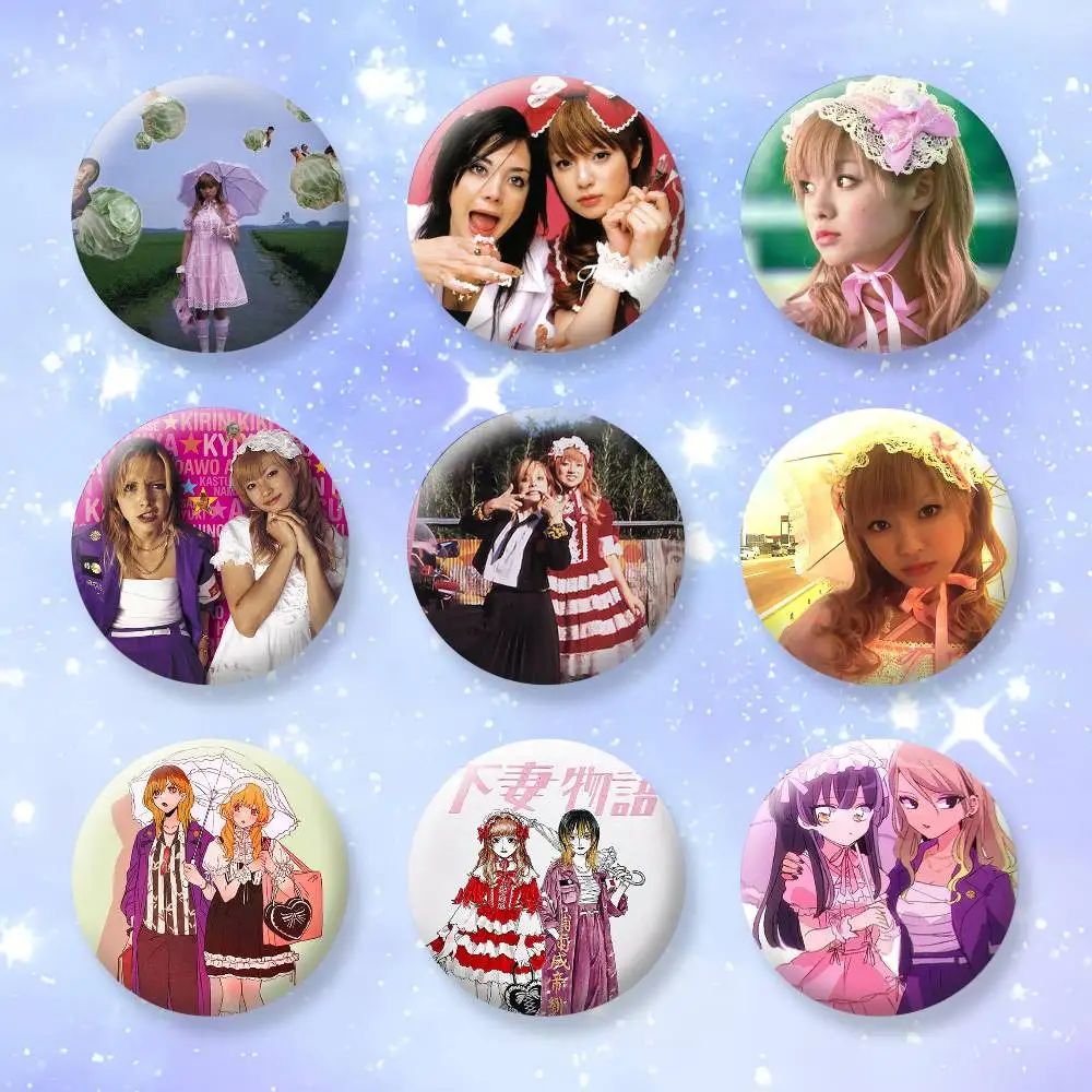 

classic movie k-Kamikaze Girls Badges Creative Tinplate Button PinsBrooch Badge Clothes Backpack