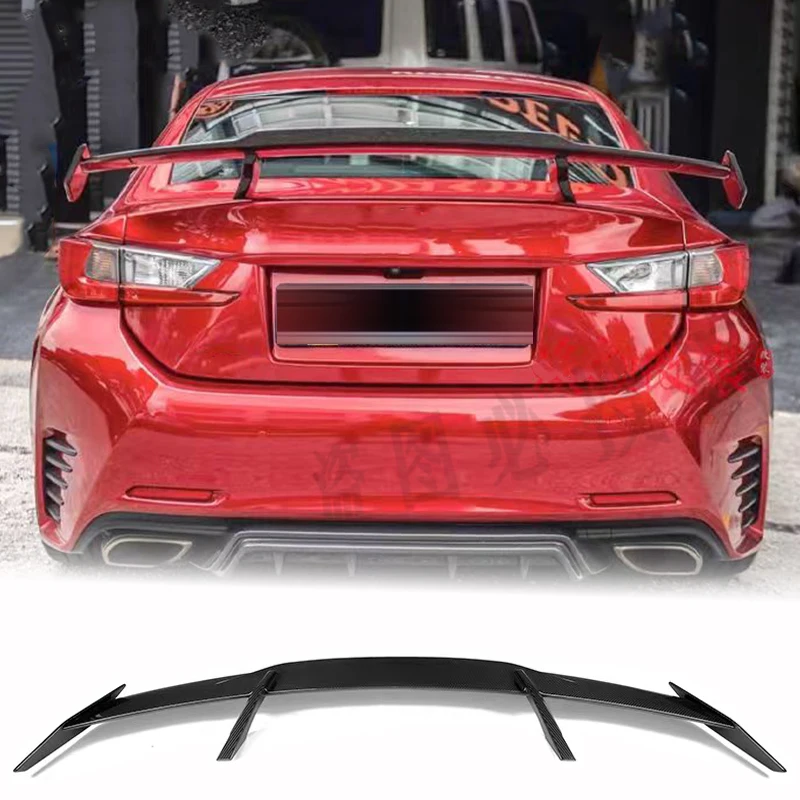Suitable for 2014-2021 Lexus RC300 RC250 RC200T rear trunk lid MP style 100% carbon fiber spoiler rear wing aerodynamic body kit