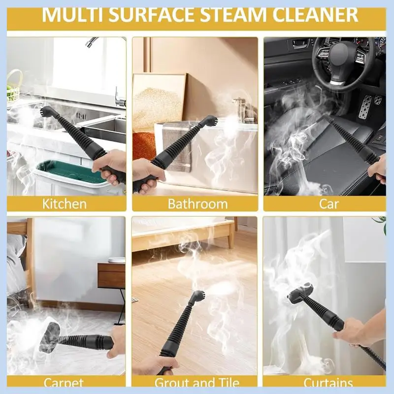

EAS-Handheld Steam Cleaner Multipurpose Portable Pressurized Steam Cleaner For Couch Clothes Mattress Car Seats
