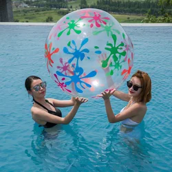 Diameter 80cm PVC Inflatable Beach Ball Inflatable Water Toy Outdoor Beach Water Ball Summer Water Playing Toy for Kids Garden