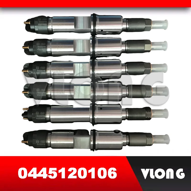 

6PCS Fuel System Sprayer Jet Auto Diesel Part Injector Assy For DONGFENG Truck D5010222526 0 445 120 106 0445120106 0445120310