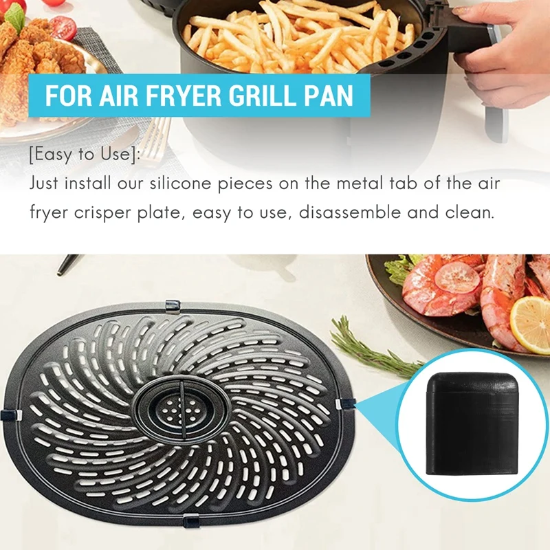 Air Fryer Rubber Bumpers,Rubber Feet,Silicone Pieces,Rubber Tips,Anti-Scratch Protective Cover For Air Fryer Tray