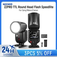 NEEWER Z2 PRO 2.4G TTL Flash de cabeza redonda Speedlite Compatible con Sony/Nikon/Canon inalámbrico Compatible con Godox Flash