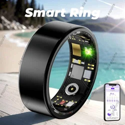 New Smart Ring 2024 Health Detection Heart Rate Blood Oxygen Sleep Record Sports Tracker IP68 Waterproof Rings For Android IOS