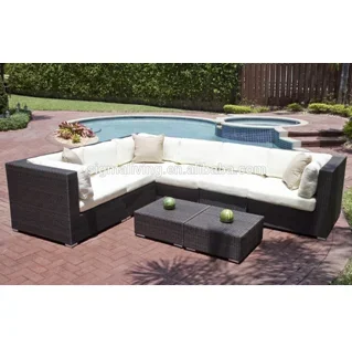 Heißer Verkauf Gartenmöbel Rattan Garten Terrasse Couch tisch und Stuhl Set