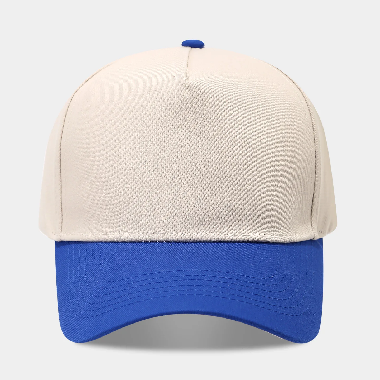 Neue farbblockierte Fünf-Panel-Baseballkappe für Damen, modischer und lässiger Sonnenhut für Herren, LKW-Fahrer-Kappe, trendig und vielseitig – Detail 22