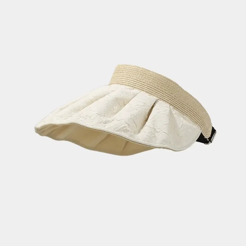 Summer Cotton Solid Visors Baseball Cap Adjustable Sun Protection Cap For Girl and Women 09