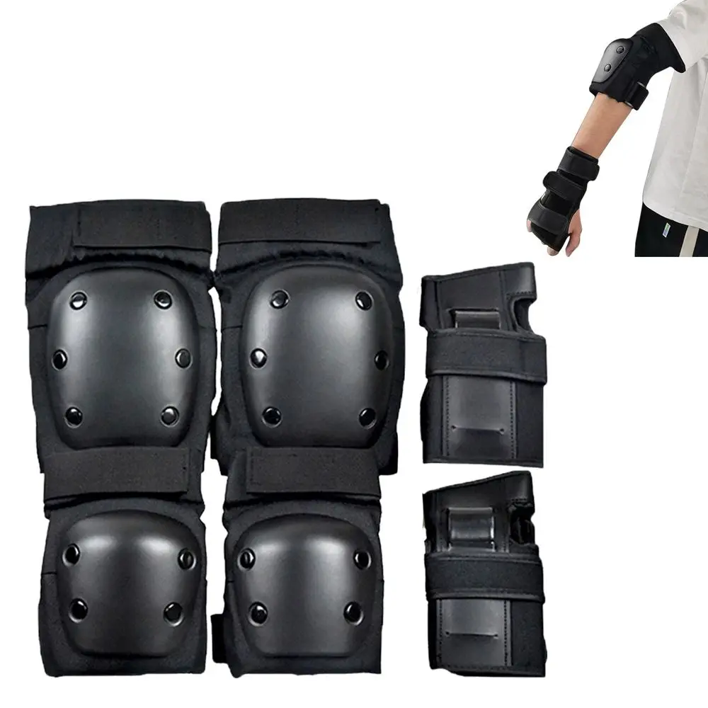 

1 set Sponge Sports Knee Pads Anti Collision Brace Support Volleyball Thickening Knee Pads Black Non-Slip Elastic Knee Pads