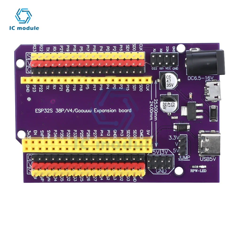 ESP32 ESP32S Universal Expansion Board Module Development Board Backboard Compatible with 38PIN ESP32 Development Board