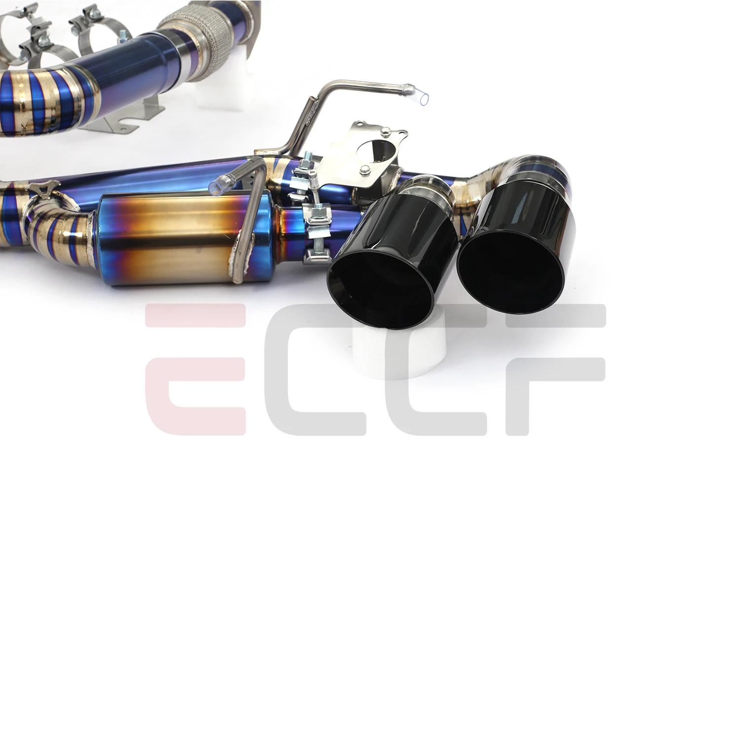 

For Corvette C8 Z51 6.2L with black SS304 tips Titanium Exhaust System Plug and Play Performance Upgrade Easy Installation