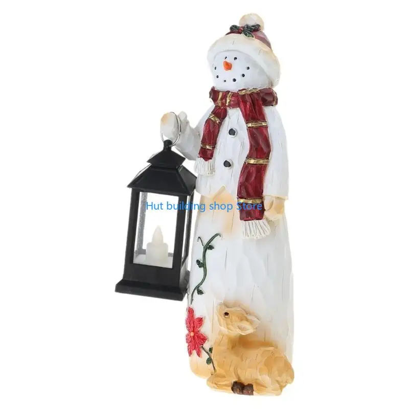 

T21C Снежный фонарь фигурной смолы статуя