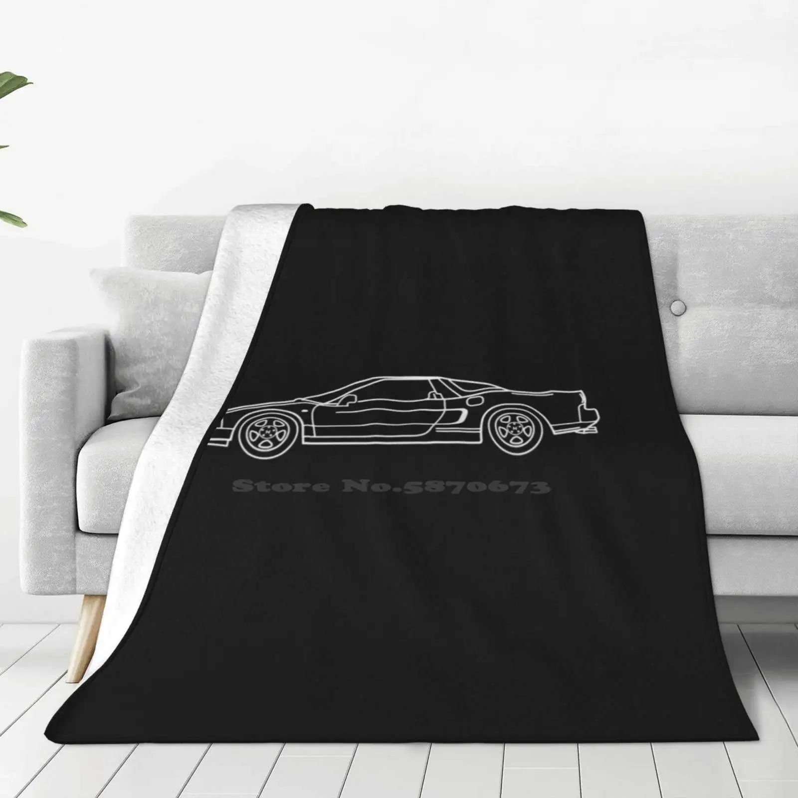 Nsx Low Price New Print Novelty Fashion Soft Warm Blanket Nsx Cabrio Sportscar Sportive Cars Race Car Super Car Fast Cars