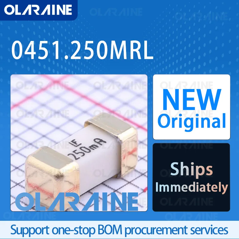 5/10/100Pcs 0451.250MRL SMD Original 100%new Surface Mount Fuse 125VAC 0.25A .5765ohms 451 NANO2