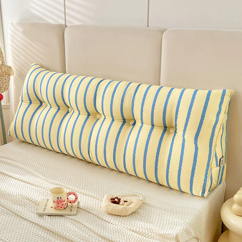 Bed Rest Pillow Coarse Cloth Triangle Wedge Pillow Headboard Backrest Headboard Cushion Pillow Soft Cushion Bag Back Cushion Bed