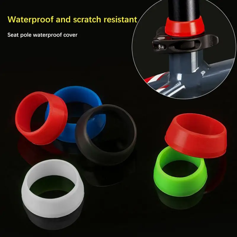 Велосипедный силиконовый водонепроницаемый протектор, велосипедный подседельный штырь, защитный рукав для велосипедного подседельного штыря, резиновое кольцо, пылезащитный чехол