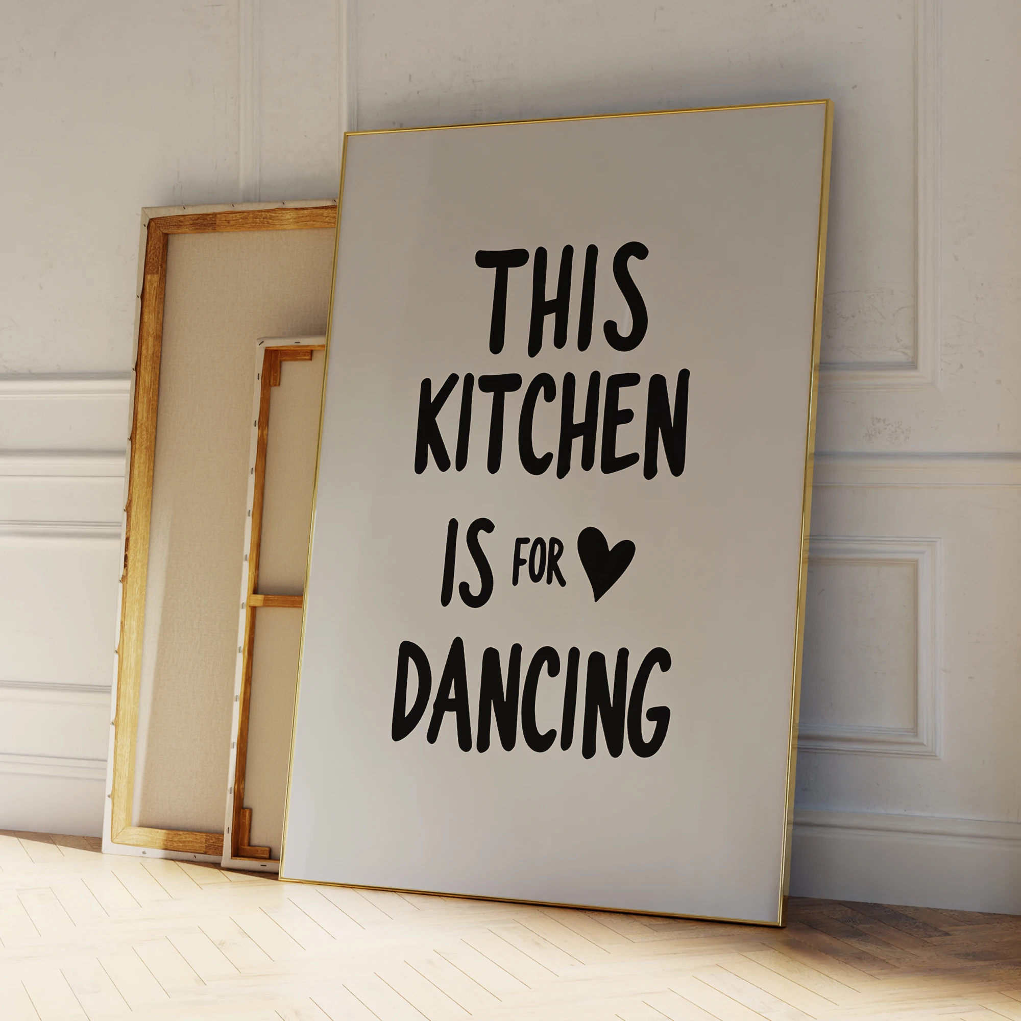 Modern Minimalist Style This Kitchen Is For Dancing Wall Art Prints Canvas Painting Poster Picture For Living Room Home Decor image 4