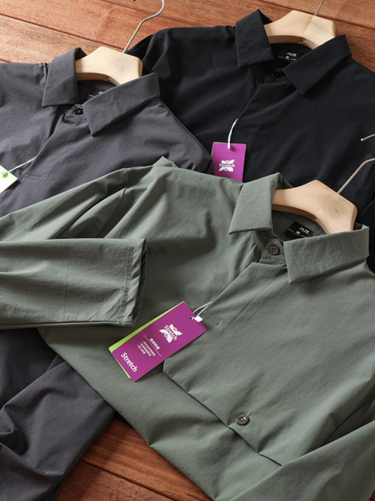 

Мужская повседневная футболка Long Sve irt, дышащая, Qui Dry, уличная, эластичная, модная, городская, подставка, футболка