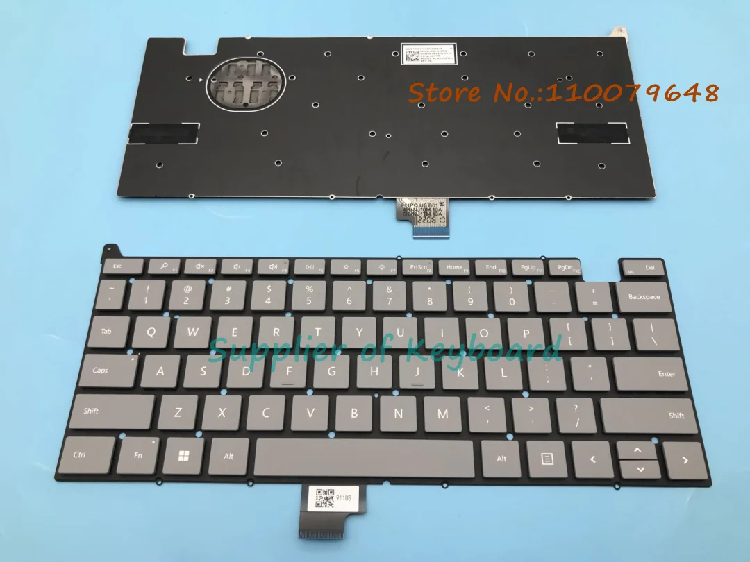 

NEW For Microsoft Surface Laptop Go 1943 12.4" English Keyboard 9Z.NJ0PQ.201 Gray No Power Key