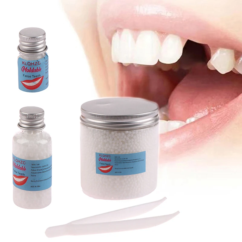 Kit de reparación temporal de dientes, pegamento sólido para dentaduras postizas, blanqueamiento dental, belleza, 5-80ml