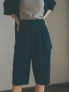 

Женские летние легкие дышащие брюки в японском стиле, свободного кроя, средней длины, прямые, на три четверти, с цветным дизайном